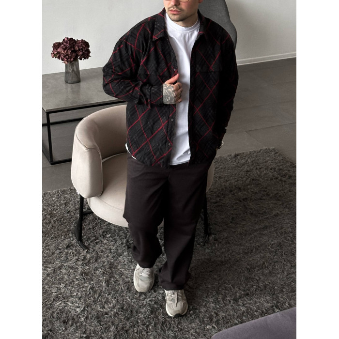 Oversize сорочка в клітинку