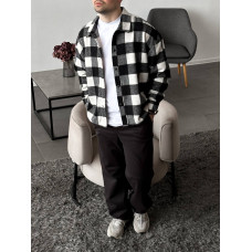 Oversize сорочка в клітинку