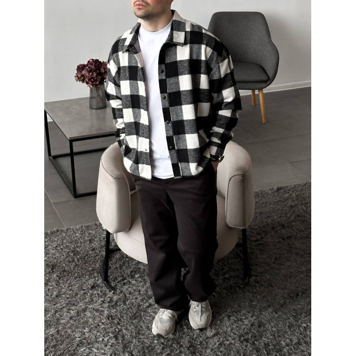 Oversize сорочка в клітинку