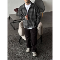 Oversize сорочка в клітинку