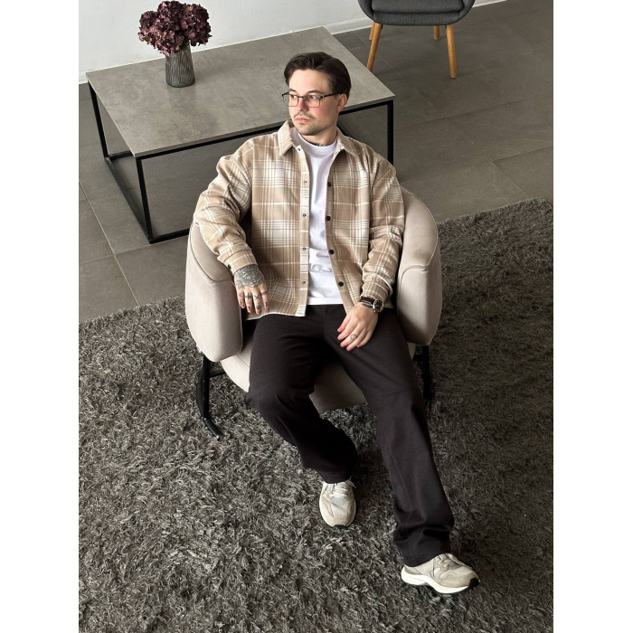 Oversize сорочка в клітинку