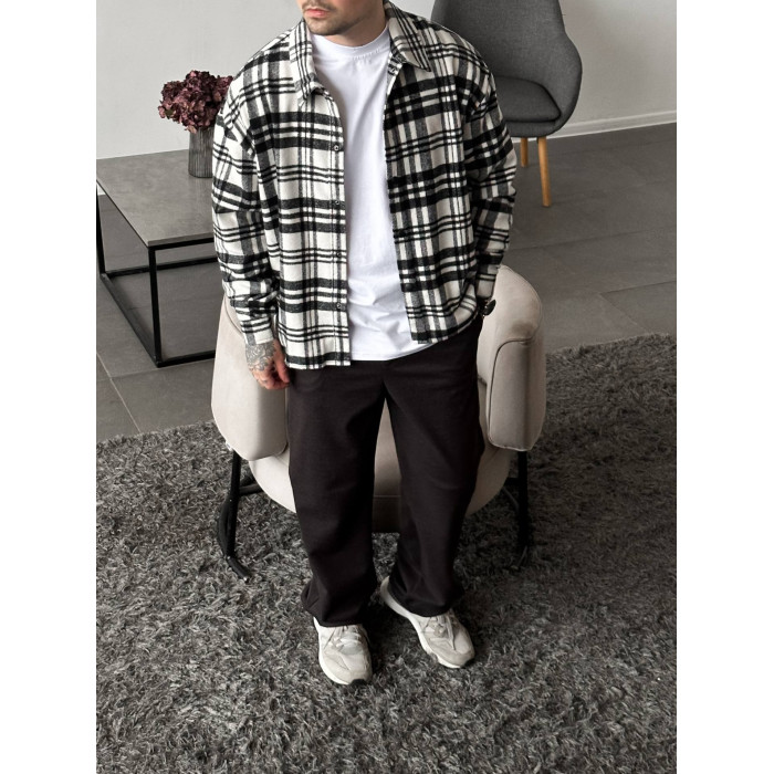 Oversize сорочка в клітинку