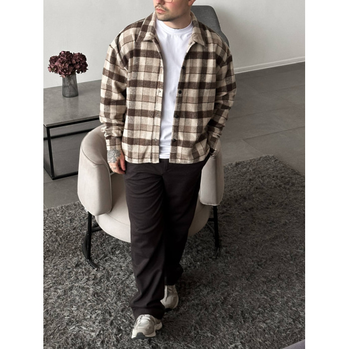 Oversize сорочка в клітинку
