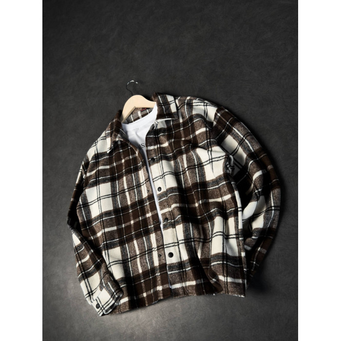 Oversize сорочка в клітинку