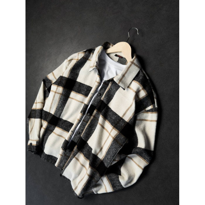 Oversize сорочка в клітинку