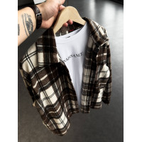 Oversize сорочка в клітинку