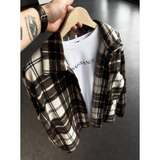 Oversize сорочка в клітинку