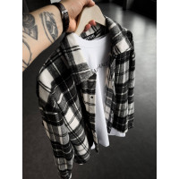 Oversize сорочка в клітинку