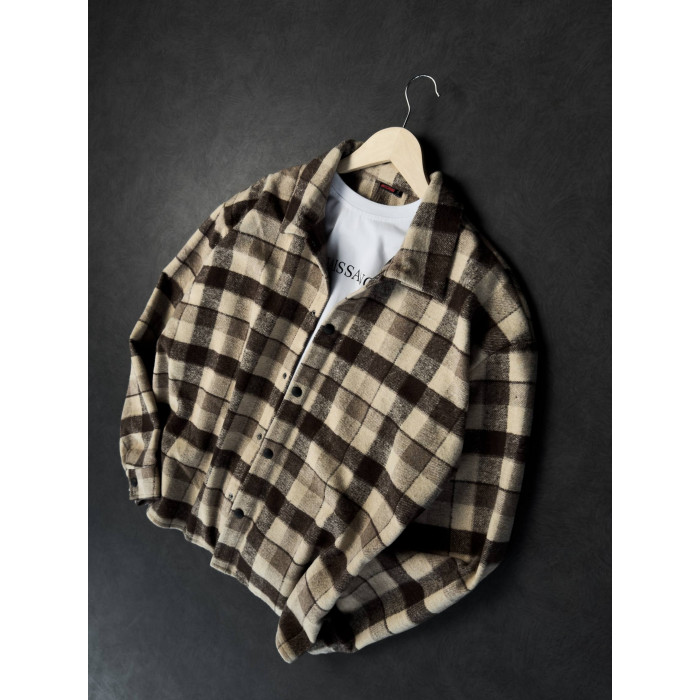 Oversize сорочка в клітинку