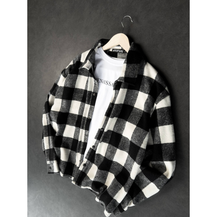 Oversize сорочка в клітинку