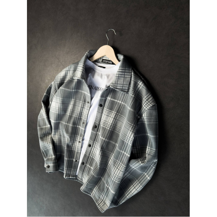 Oversize сорочка в клітинку