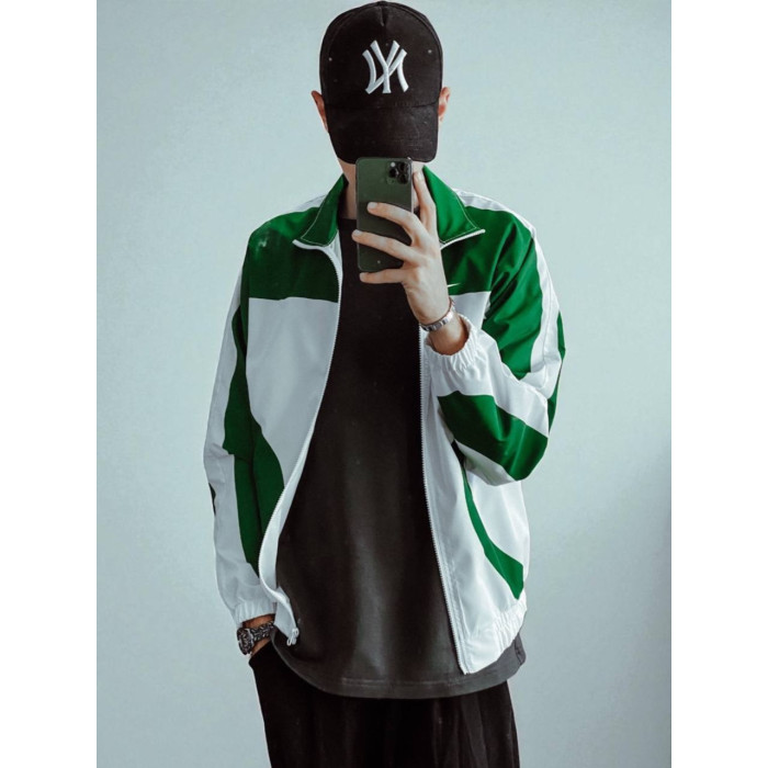 Oversize вітровка з акцентними вставками