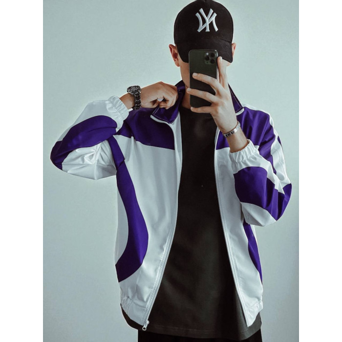 Oversize вітровка з акцентними вставками