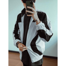 Oversize вітровка з акцентними вставками
