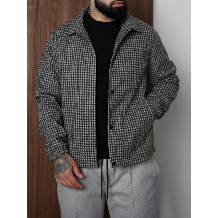 Oversize бомбер у клітинку