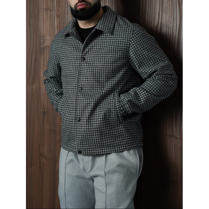 Oversize бомбер у клітинку