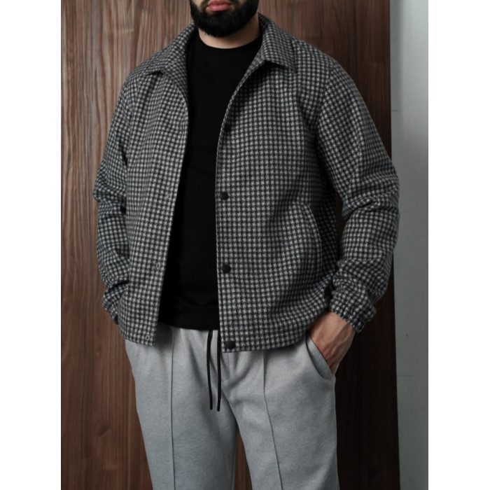 Oversize бомбер у клітинку