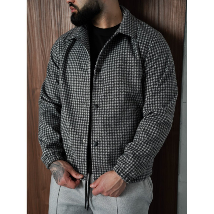 Oversize бомбер у клітинку