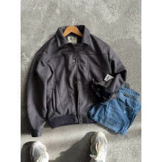 Замшевий бомбер oversize