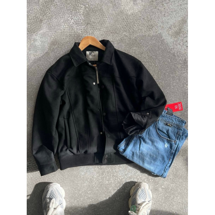 Замшевий бомбер oversize
