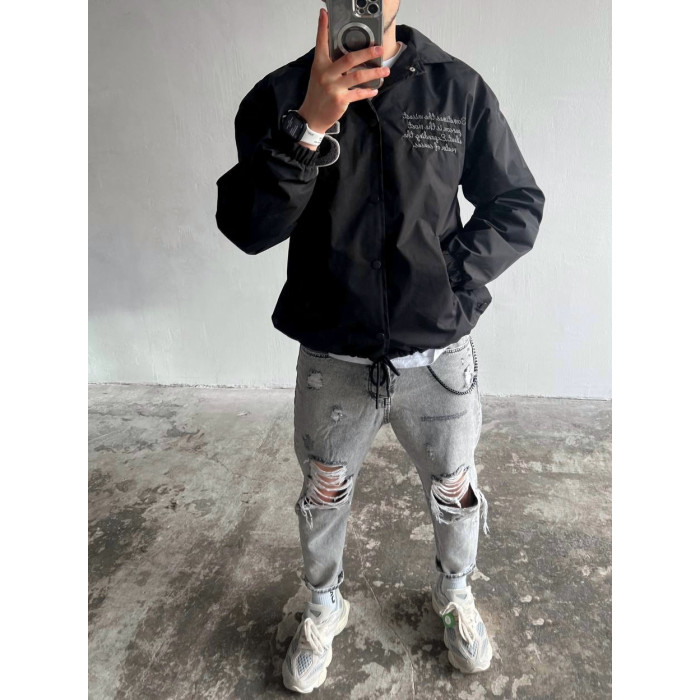 Oversize бомбер з вишивкою