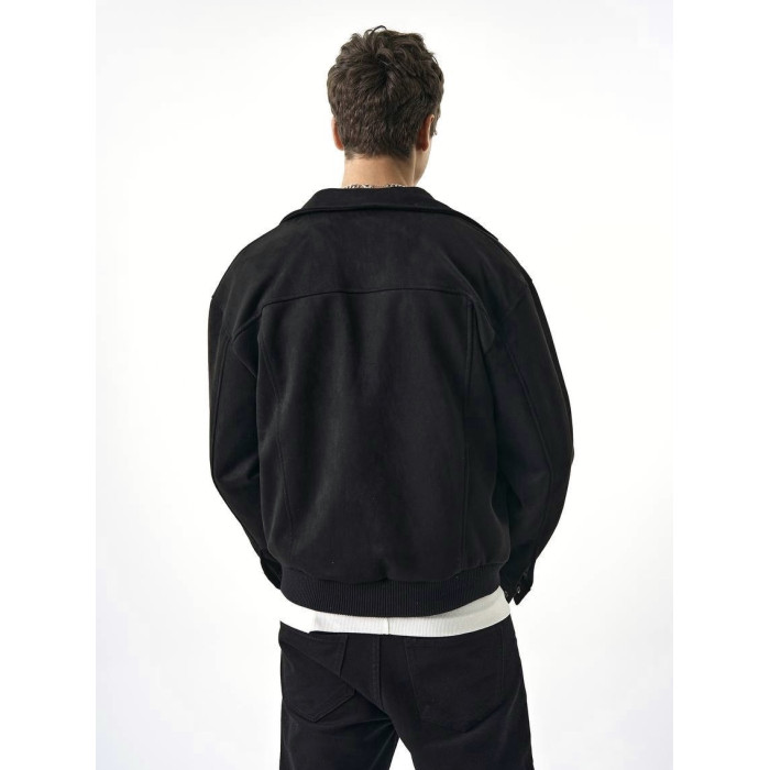 Замшевий бомбер oversize