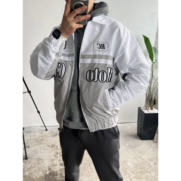 Oversize бомбер з вишивкою