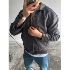 Замшевий бомбер oversize