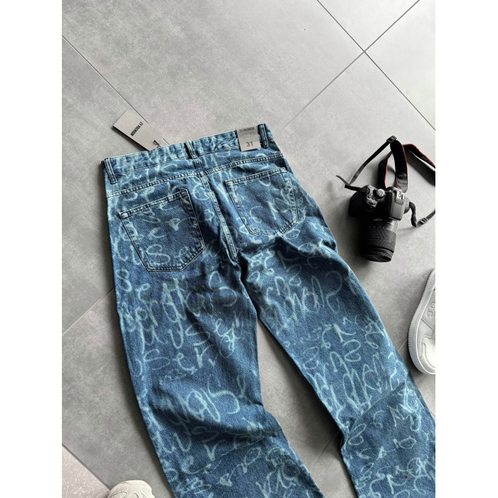 Джинси Baggy з принтом