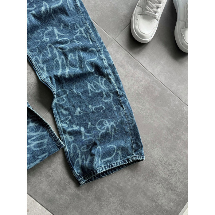 Джинси Baggy з принтом