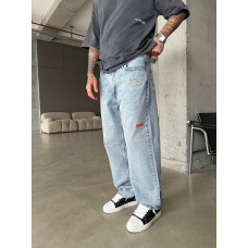 Джинси Baggy з нашивками