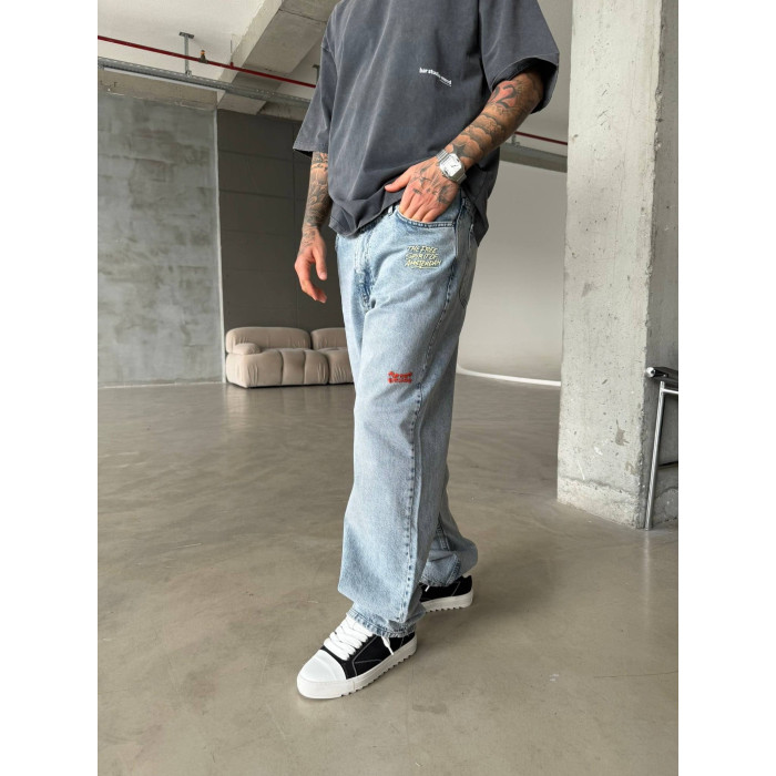 Джинси Baggy з нашивками