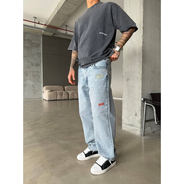Джинси Baggy з нашивками