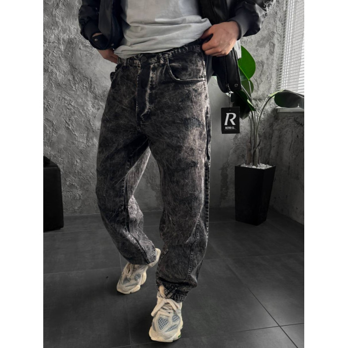 Джинси Baggy з вивареним ефектом