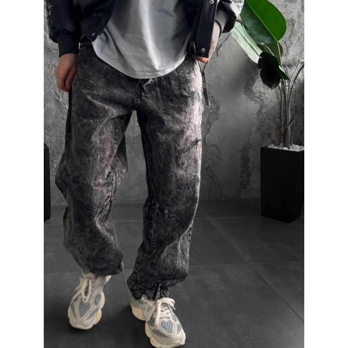Джинси Baggy з вивареним ефектом