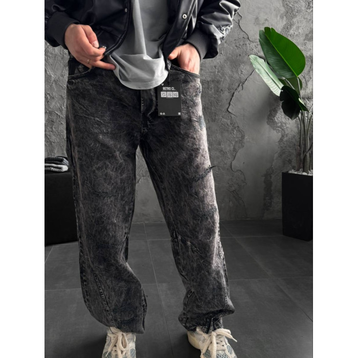 Джинси Baggy з вивареним ефектом