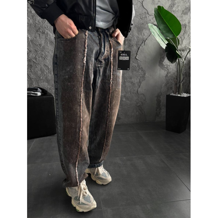 Джинси Baggy з вивареним ефектом