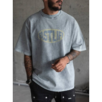 Oversize футболка з принтом