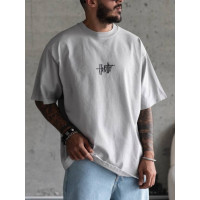 Oversize футболка з принтом