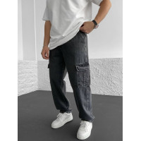 Джинси Baggy з накладними кишенями