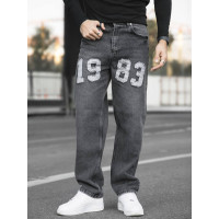 Джинси Baggy з акцентною нашивкою