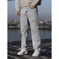 Джинси Baggy з акцентною нашивкою