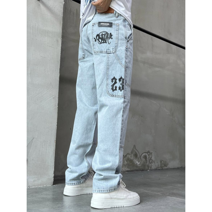 Джинси Baggy з принтом