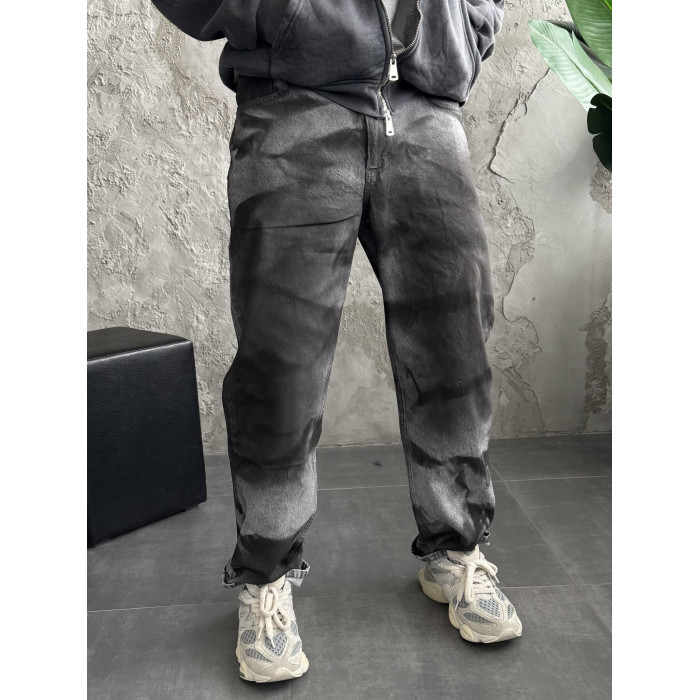 Джинси Baggy з принтом