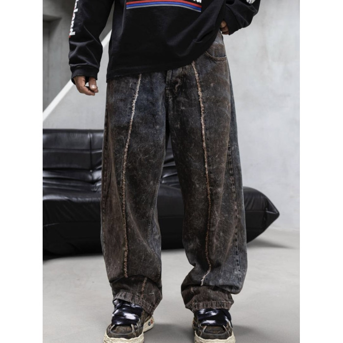 Джинси Baggy з вивареним ефектом