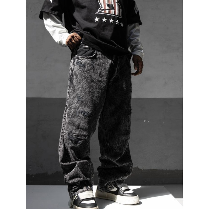Джинси Baggy з вивареним ефектом