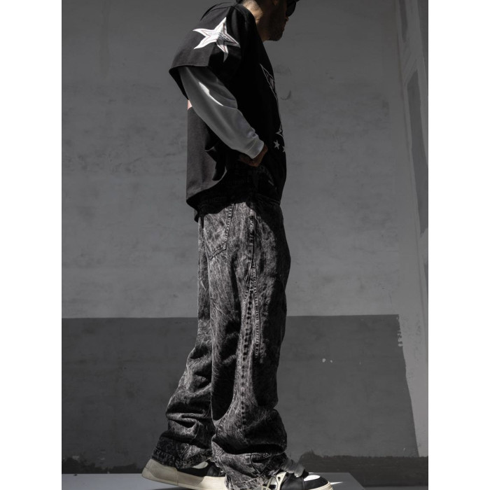 Джинси Baggy з вивареним ефектом