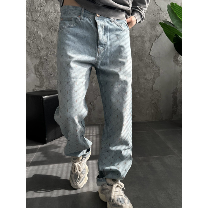 Джинси Baggy з принтом