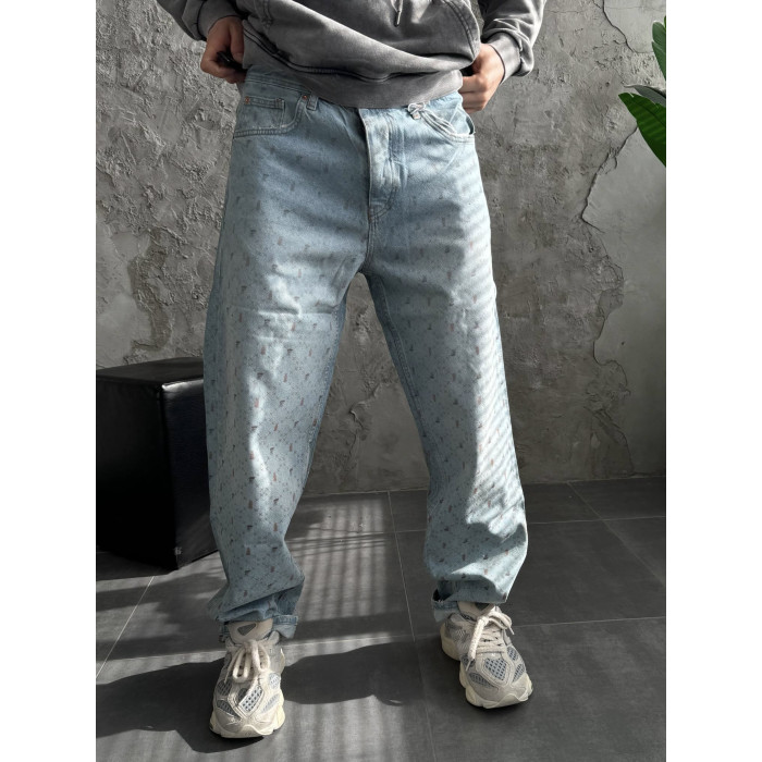 Джинси Baggy з принтом