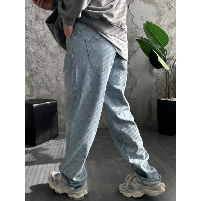 Джинси Baggy з принтом